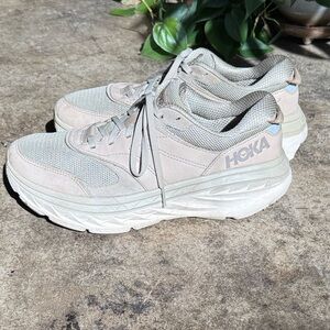 Hoka Bondi L Taupe Running Shoes